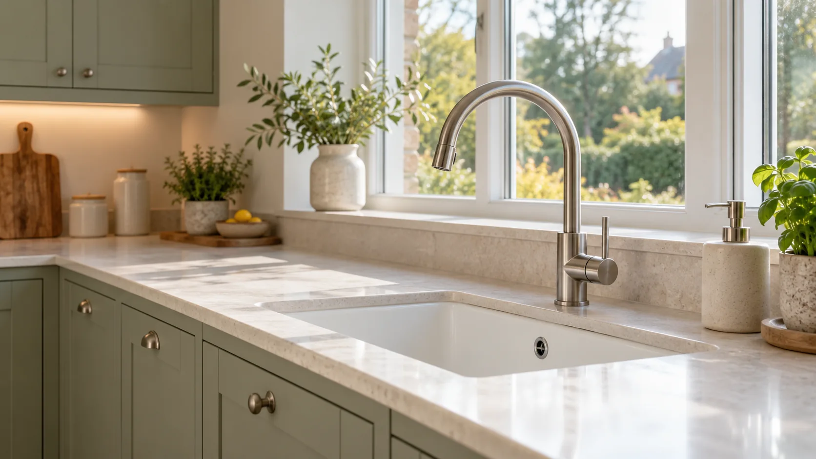 Illustrative kitchen tap