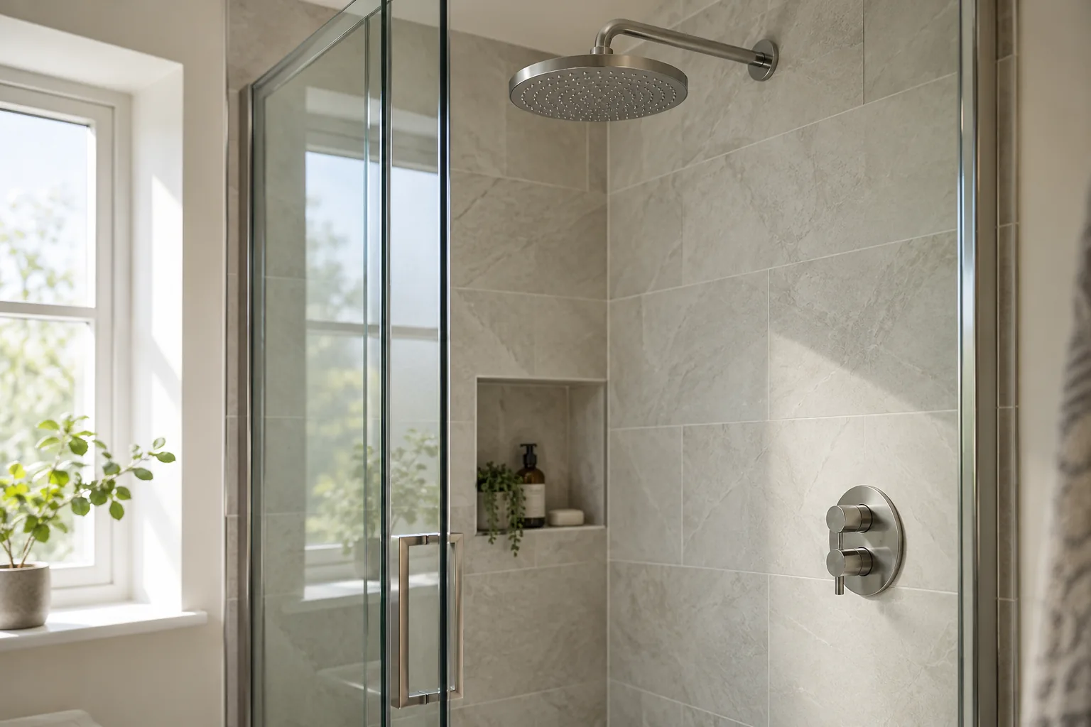 Illustrative bathroom shower